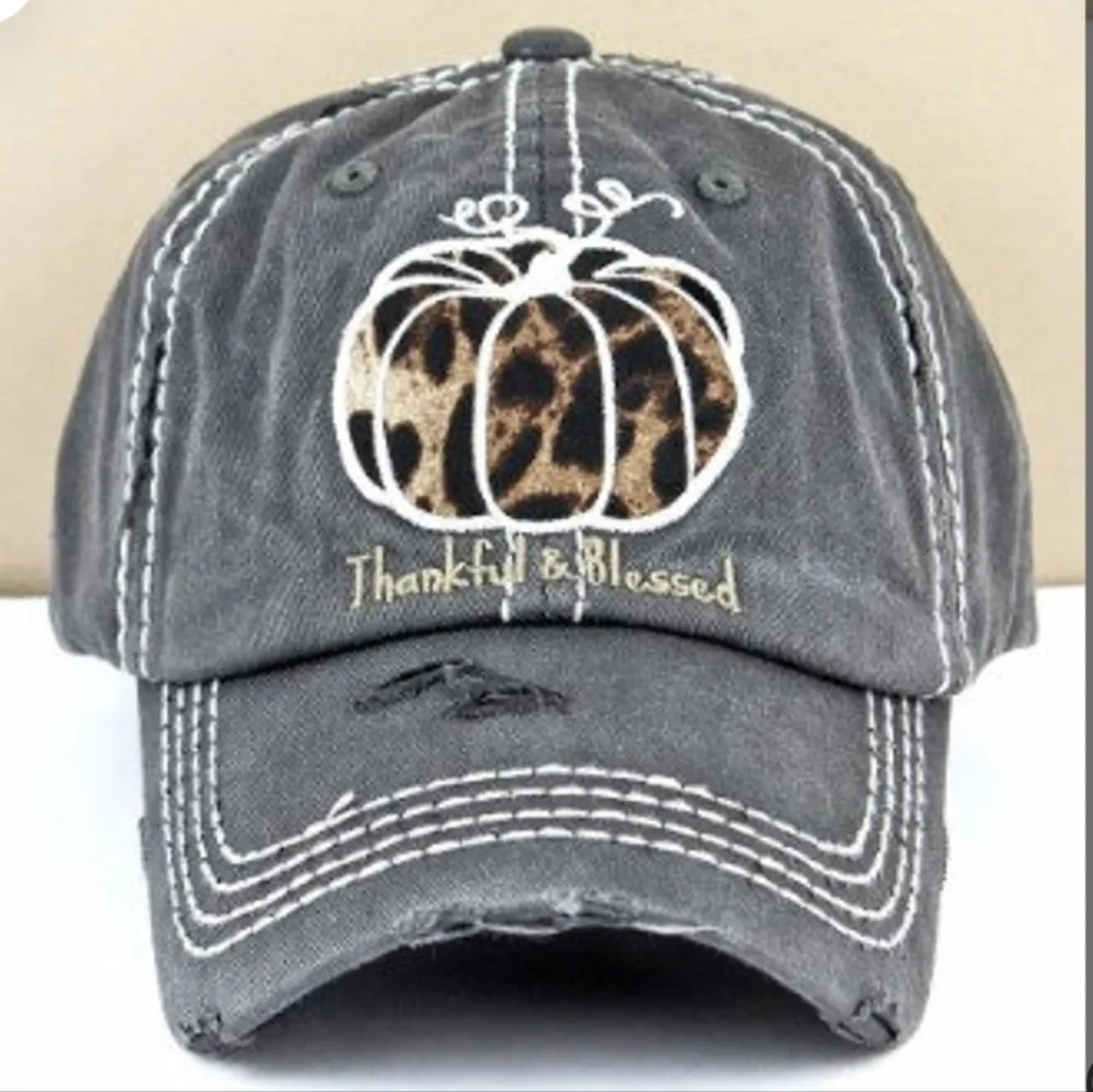 NWT Distressed Thankful Cap - Picture 1 of 3
